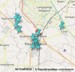 Mappa Via Scardovara, 35028 Piove di Sacco PD, Italia (1.67545)