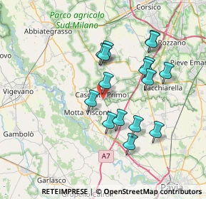 Mappa Via Emilio Bonizzoni, 27022 Casorate Primo PV, Italia (6.57375)