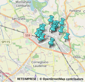 Mappa Via Michelangelo Buonarroti, 26900 Lodi LO, Italia (1.10706)