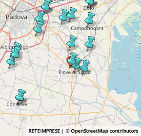 Mappa Via Martiri delle Foibe, 35028 Piove di sacco PD, Italia (9.996)