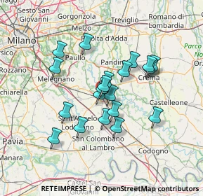 Mappa Via San Colombano, 26900 Lodi LO, Italia (11.0635)