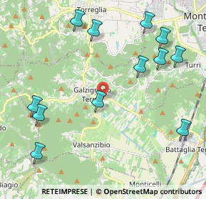 Mappa Via XXV Aprile, 35030 Galzignano Terme PD, Italia (2.54417)