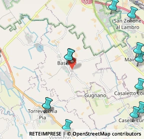 Mappa Via Sandro Pertini, 27010 Bascapè PV, Italia (3.6975)