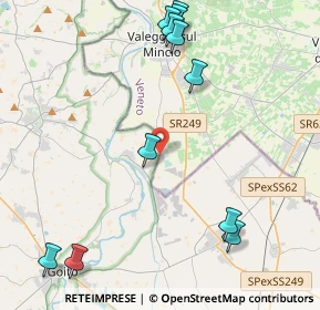 Mappa Via Galileo Ferraris, 46045 Valeggio sul Mincio VR, Italia (5.28545)