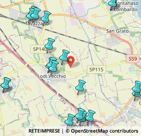 Mappa Strada Provinciale 115 Cascina San Marco Minore, 26855 Lodi Vecchio LO, Italia (2.826)