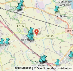 Mappa Strada Provinciale 115 Cascina San Marco Minore, 26855 Lodi Vecchio LO, Italia (2.72526)