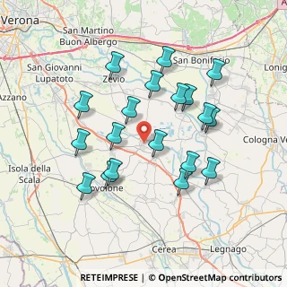 Mappa Via del Fante, 37050 Oppeano VR, Italia (6.94842)