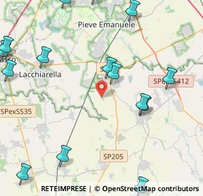 Mappa Via Casatico, 27010 Siziano PV, Italia (6.57)