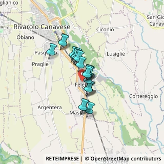 Mappa Via Rosario, 10080 Feletto TO, Italia (1.026)