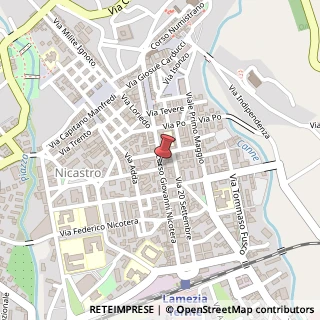 Mappa Corso g. nicotera 110, 88046 Lamezia Terme, Catanzaro (Calabria)