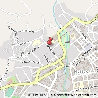 Mappa Viale dei Mille, 171, 88046 Lamezia Terme, Catanzaro (Calabria)