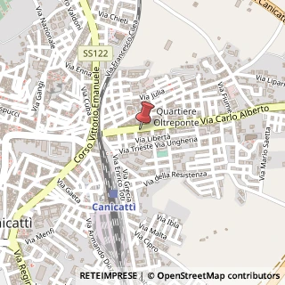 Mappa Via Alberto Carlo, 54, 92024 Canicattì, Agrigento (Sicilia)