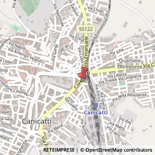 Mappa Via Vittorio Emanuele, 158, 92024 Canicattì, Agrigento (Sicilia)