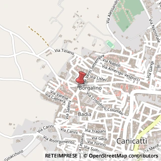 Mappa Via minniti, 92024 Canicattì, Agrigento (Sicilia)