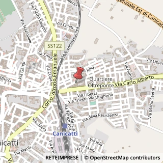 Mappa Via Edmondo de Amicis, 43, 92024 Canicattì, Agrigento (Sicilia)