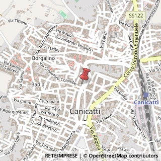 Mappa Via Capitano Giovanni Ippolito,  4, 92024 Canicattì, Agrigento (Sicilia)