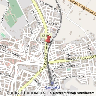 Mappa Via Vittorio Emanuele, 234, 92024 Canicattì, Agrigento (Sicilia)