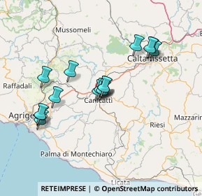 Mappa Via Girolamo Li Causi, 92024 Canicattì AG, Italia (14.064)