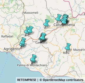 Mappa Via Girolamo Li Causi, 92024 Canicattì AG, Italia (15.806)