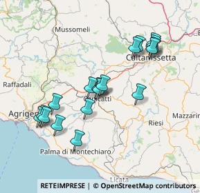 Mappa Via Girolamo Li Causi, 92024 Canicattì AG, Italia (16.07833)