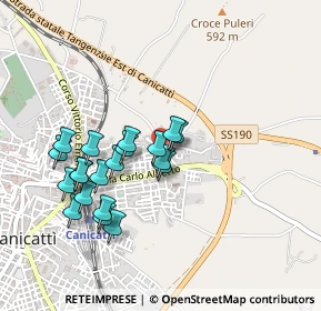 Mappa Via Girolamo Li Causi, 92024 Canicattì AG, Italia (0.4755)