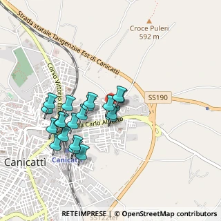 Mappa Via Girolamo Li Causi, 92024 Canicattì AG, Italia (0.4755)