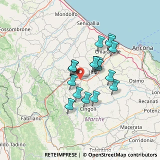 Mappa Via Paolo Borsellino, 60030 Monte Roberto AN, Italia (10.82889)