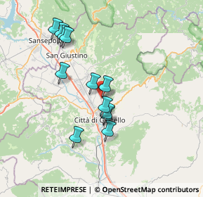 Mappa Via Genesio Polidori, 06012 Città di Castello PG, Italia (6.66833)