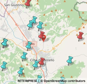 Mappa Via Genesio Polidori, 06012 Città di Castello PG, Italia (5.92944)