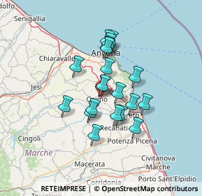 Mappa Via San Giovanni, 60027 Osimo AN, Italia (10.4855)