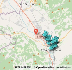 Mappa Via Sant'Ansano, 06012 Città di Castello PG, Italia (3.99308)