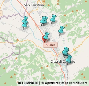 Mappa Via Sant'Ansano, 06012 Città di Castello PG, Italia (3.86818)