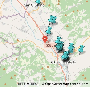 Mappa Via Sant'Ansano, 06012 Città di Castello PG, Italia (3.99)