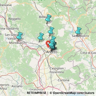 Mappa Via dei Palazzetti, 52100 Arezzo AR, Italia (8.88)