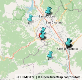Mappa Via della Piaggia, 52035 Monterchi AR, Italia (7.76765)