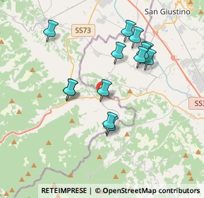 Mappa Via della Piaggia, 52035 Monterchi AR, Italia (3.51846)