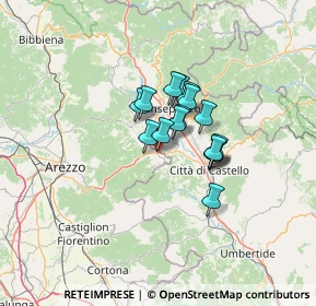 Mappa Via della Piaggia, 52035 Monterchi AR, Italia (8.3)