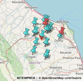 Mappa Via Poggetto, 60030 Santa Maria Nuova AN, Italia (9.7025)