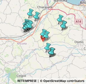 Mappa Via Poggetto, 60030 Santa Maria Nuova AN, Italia (6.879)