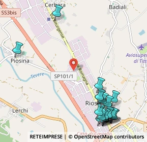 Mappa Via Rosa Luxemburg, 06012 Città di Castello PG, Italia (1.525)