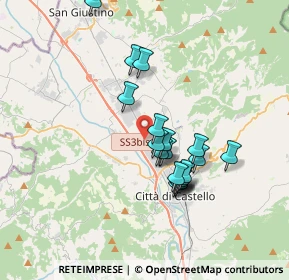 Mappa Via Rosa Luxemburg, 06012 Città di Castello PG, Italia (3.0265)