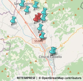 Mappa Via Rosa Luxemburg, 06012 Città di Castello PG, Italia (4.1025)
