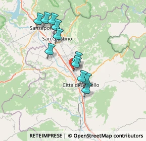 Mappa Via Rosa Luxemburg, 06012 Città di Castello PG, Italia (6.52)