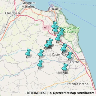 Mappa Via Soglia, 60027 Osimo AN, Italia (5.85846)