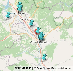 Mappa Via Sicilia, 06012 Città di Castello PG, Italia (7.49545)