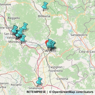 Mappa Via di Montione Alto, 52100 Arezzo AR, Italia (17.825)