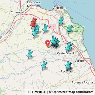 Mappa Via Croce del Monte, 60027 Osimo AN, Italia (6.962)