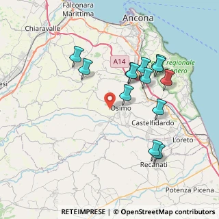 Mappa Via Croce del Monte, 60027 Osimo AN, Italia (7.59462)