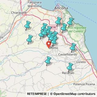 Mappa Via Croce del Monte, 60027 Osimo AN, Italia (6.2875)
