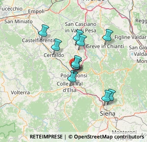 Mappa Via Tevere, 53036 Poggibonsi SI, Italia (10.85727)